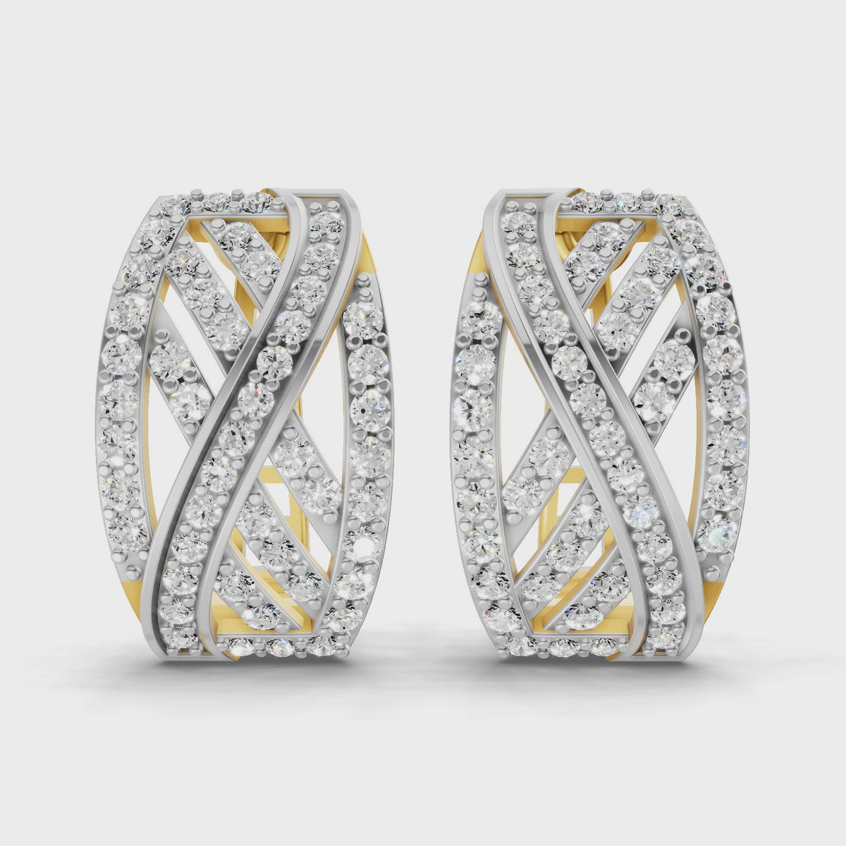 Sparq 0.62ct Iconic Diamond Huggie Hoop Hoop Earrings