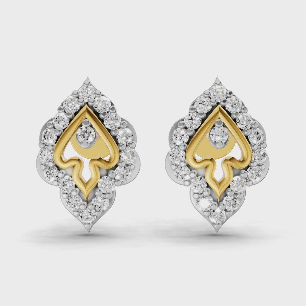 Sparq 0.27ct Evening Diamond Cluster Stud Earrings