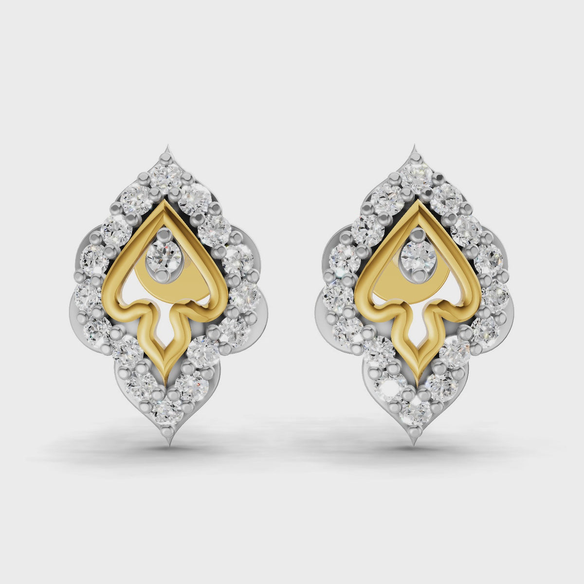 Sparq 0.27ct Evening Diamond Cluster Stud Earrings