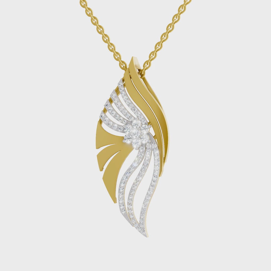 Sparq 0.85ct Statement Diamond Cluster Swirl Pendant