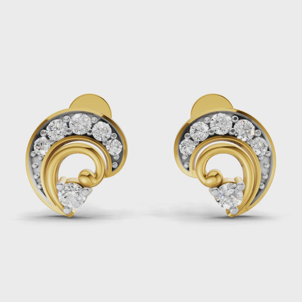 Sparq 0.25ct Evening Diamond Cluster Stud Earrings