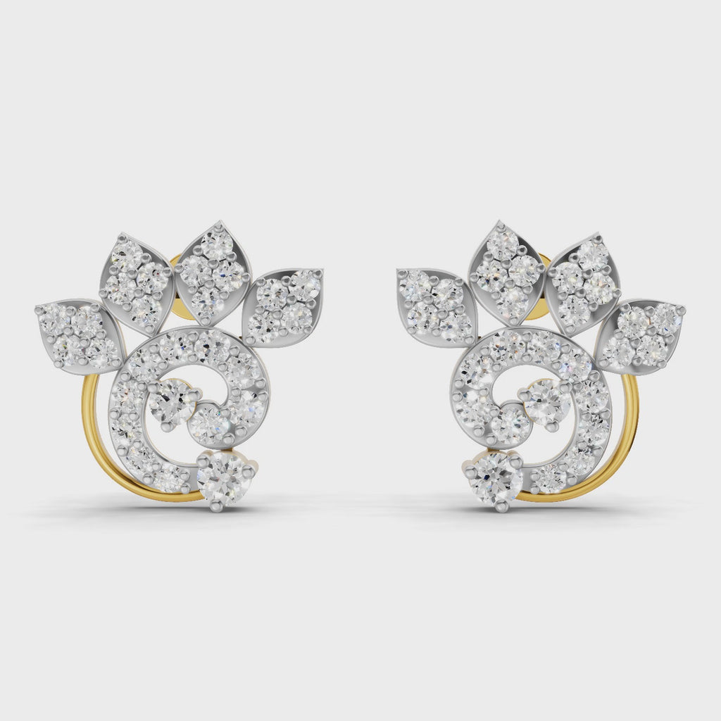 Sparq 1.25ct Grand Diamond Cluster Stud Earrings