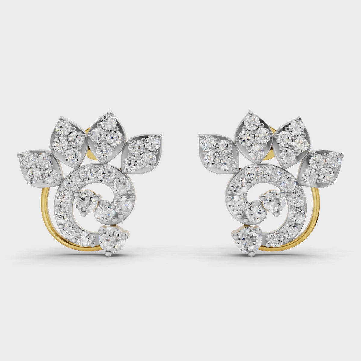 Sparq 1.25ct Grand Diamond Cluster Stud Earrings