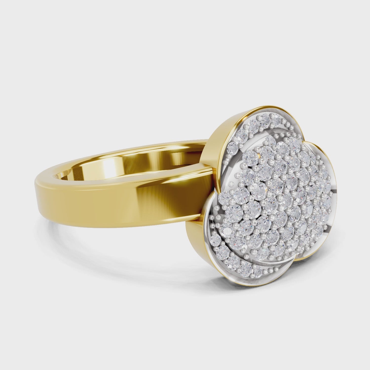 Sparq 0.46ct Statement Diamond Cluster Swirl Ring