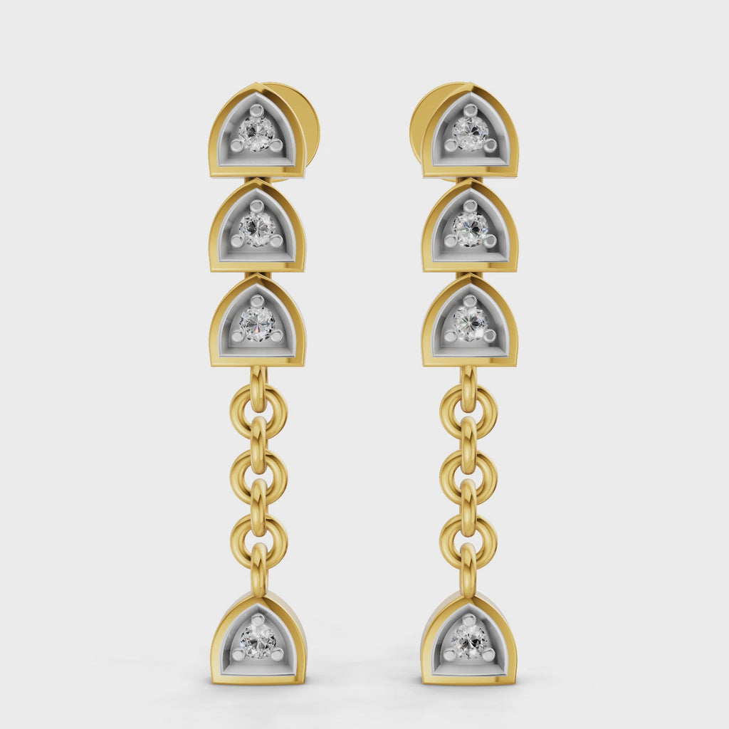 Sparq 0.08ct Minimal Diamond Cluster Stud Earrings