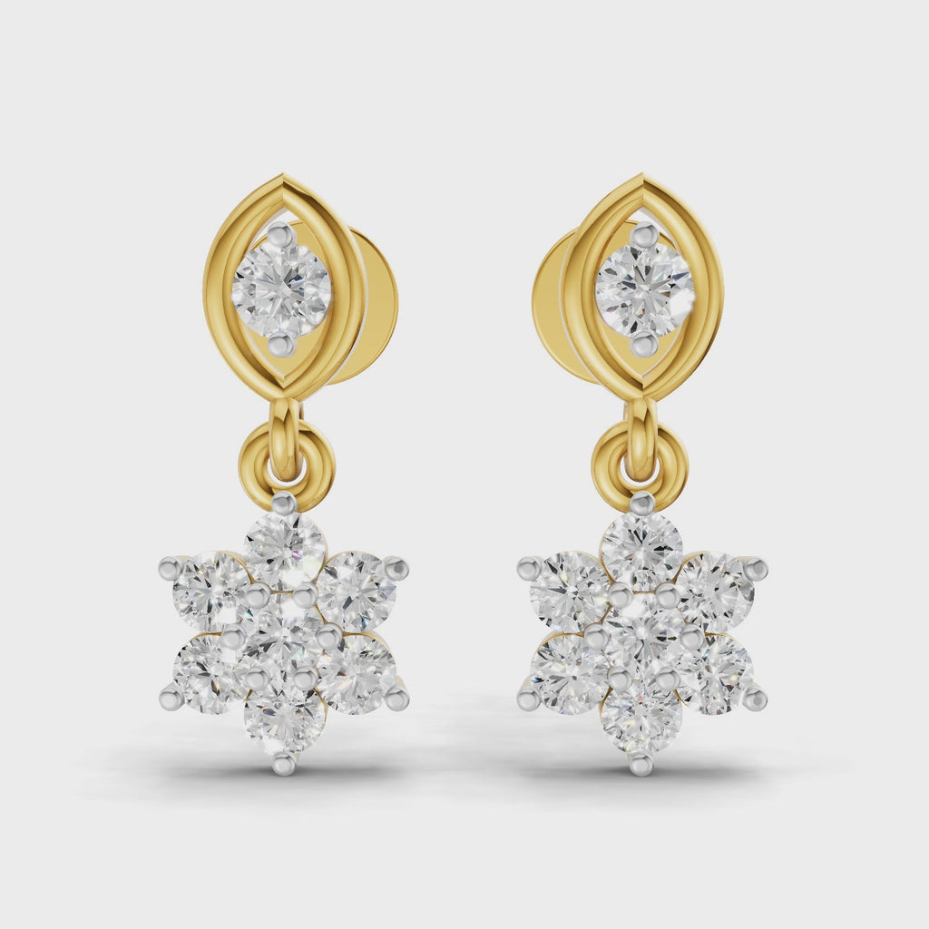 Sparq 0.3ct Evening Diamond Cluster Stud Earrings
