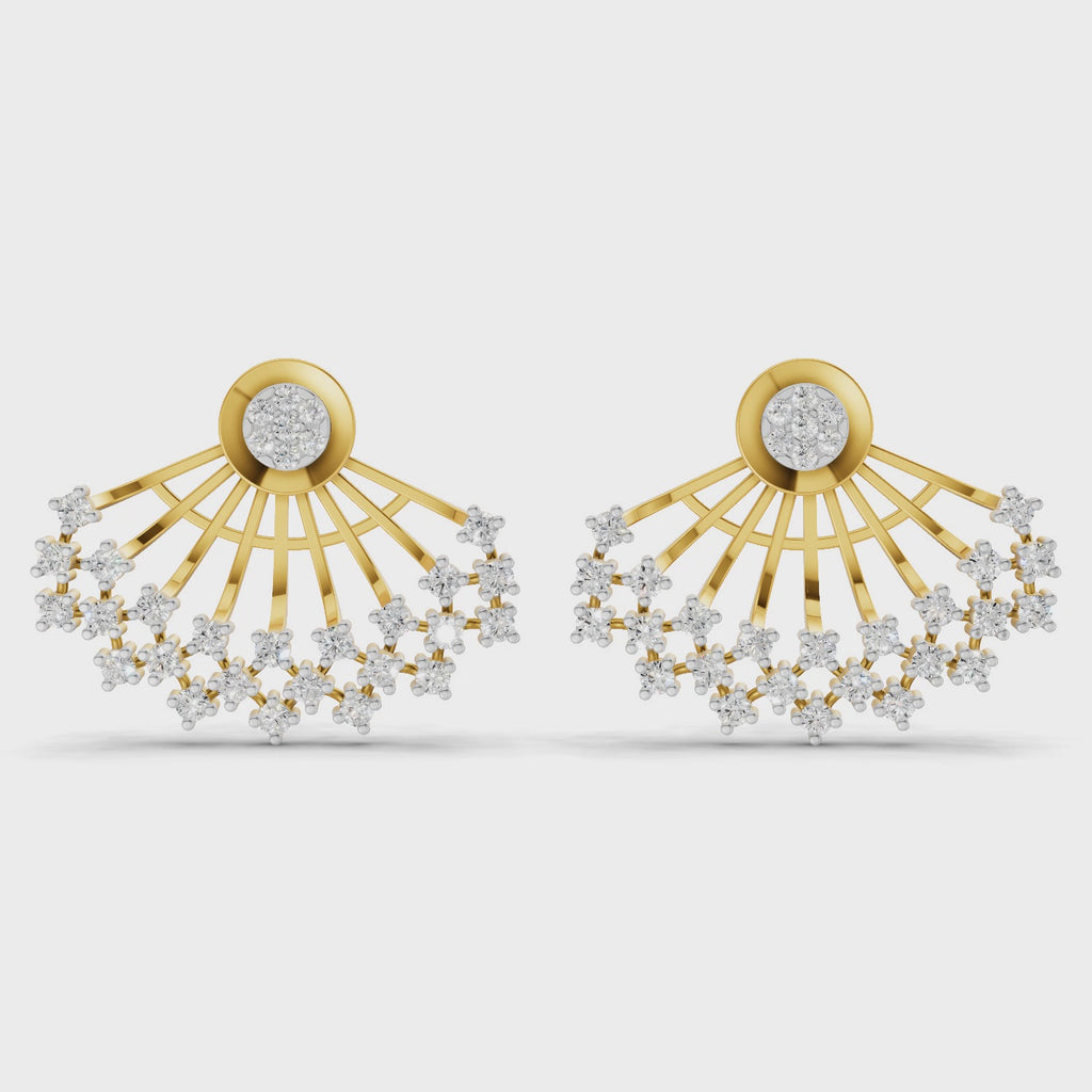 Sparq 1.04ct Statement Diamond Cluster Stud Earrings