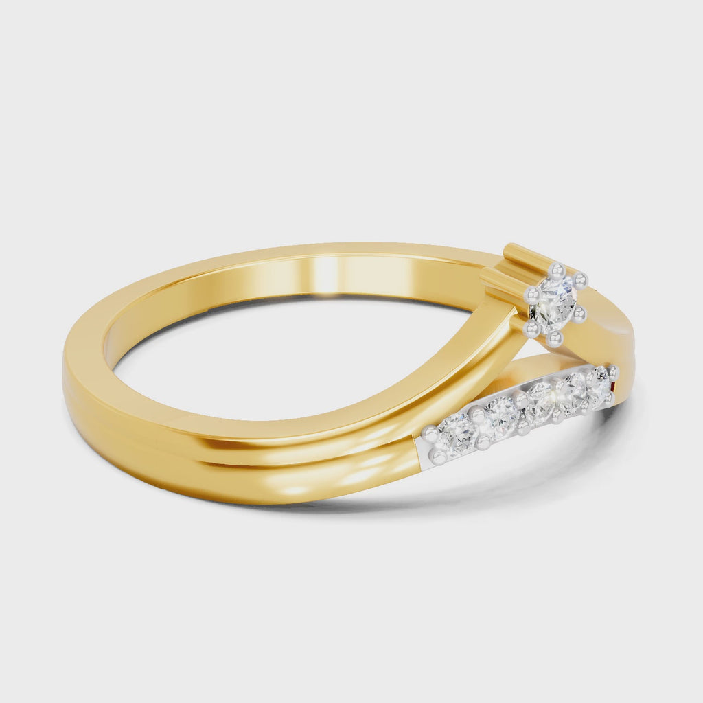Sparq 0.09ct Minimal Diamond Cluster Ring