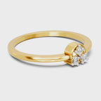 Sparq 0.08ct Minimal Diamond Cluster Ring