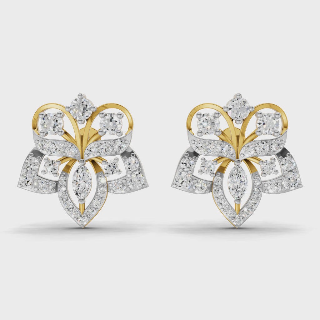 Sparq 2.48ct Grand Diamond Cluster Stud Earrings