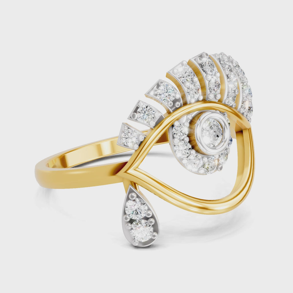 Sparq 0.4ct Elevated Diamond Cluster Ring
