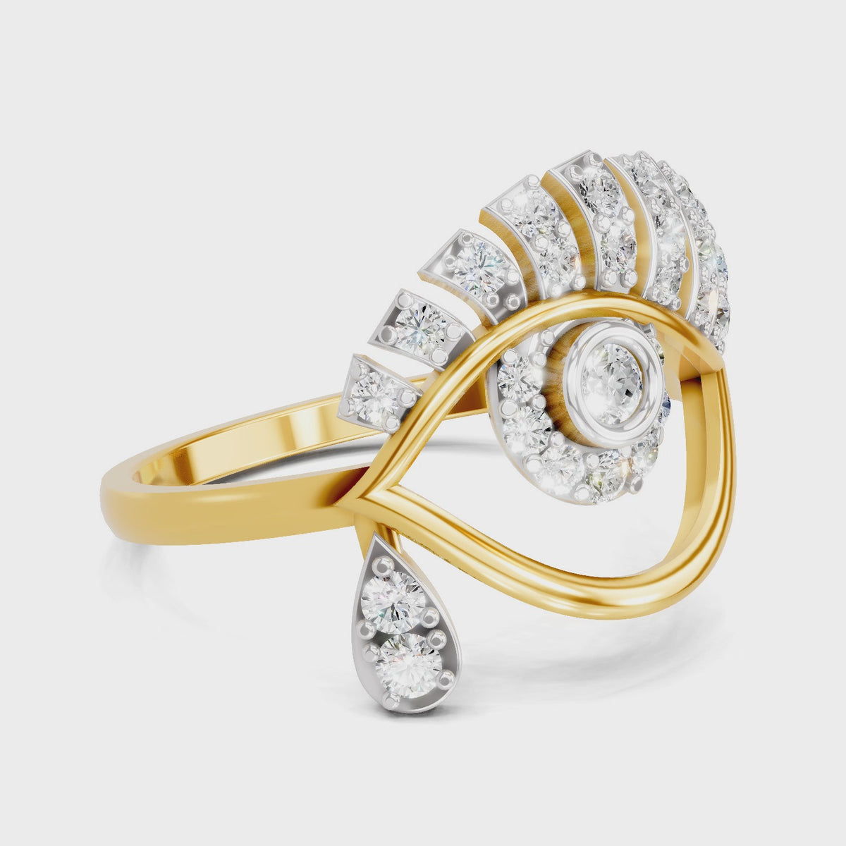 Sparq 0.4ct Elevated Diamond Cluster Ring