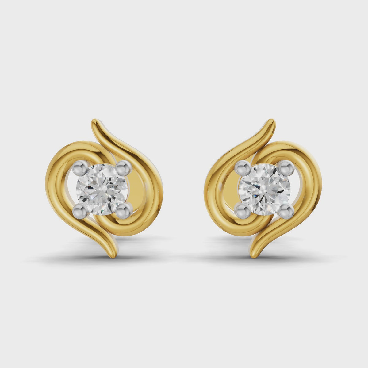 Sparq 0.12ct Minimal Diamond Cluster Stud Earrings