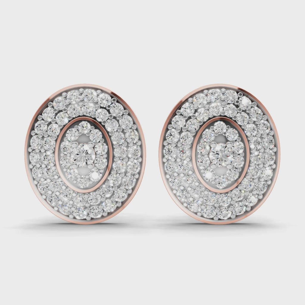 Sparq 1.37ct Grand Diamond Cluster Stud Earrings