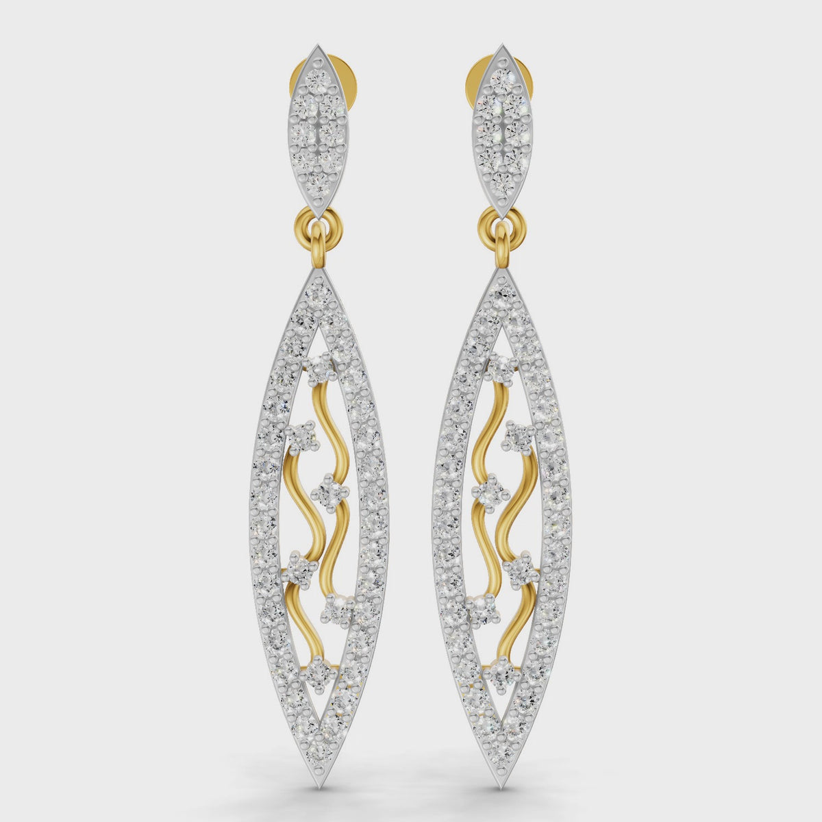 Sparq 0.12ct Everyday Diamond Leaf Stud Earrings