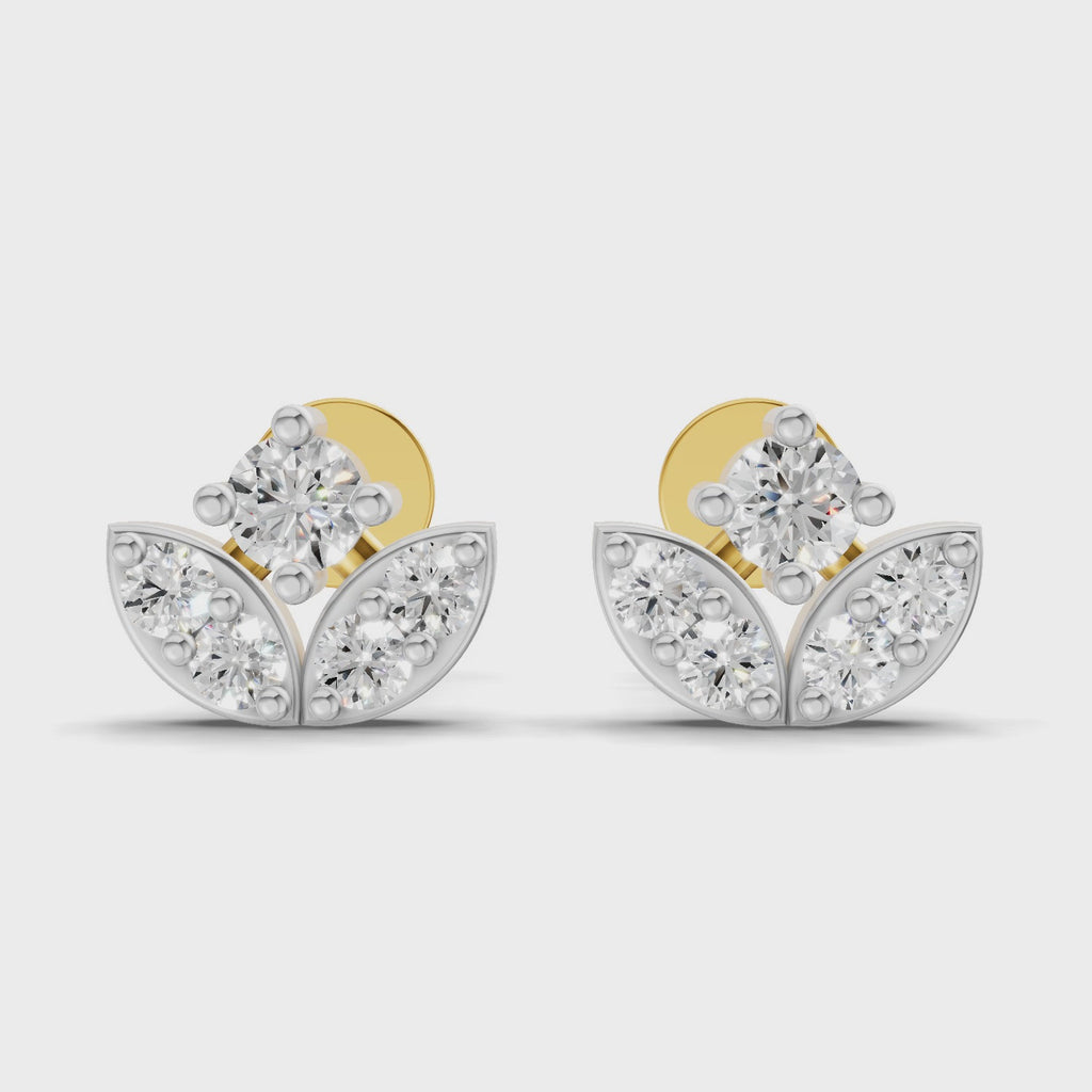 Sparq 0.23ct Evening Diamond Cluster Stud Earrings