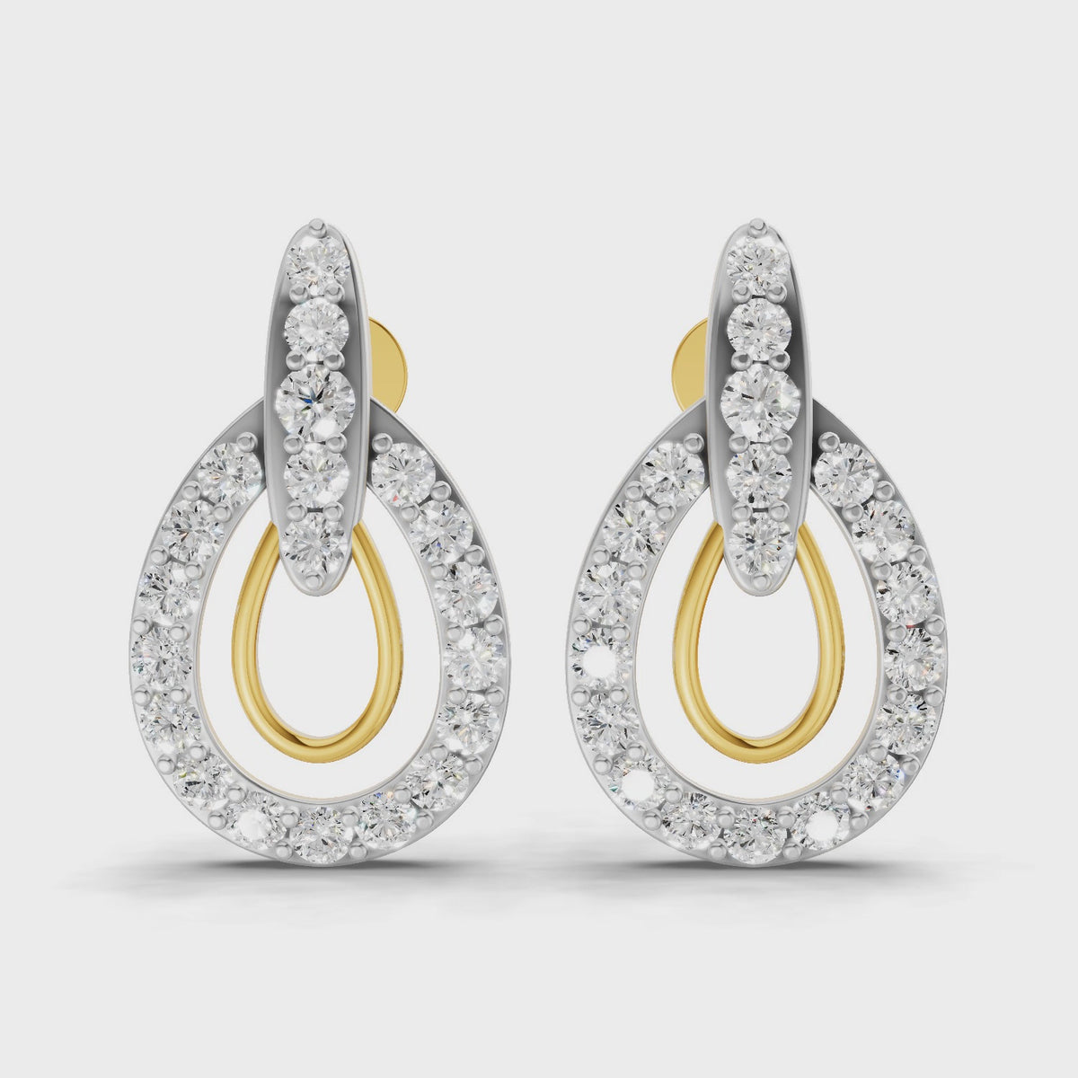 Sparq 0.88ct Premium Diamond Cluster Stud Earrings
