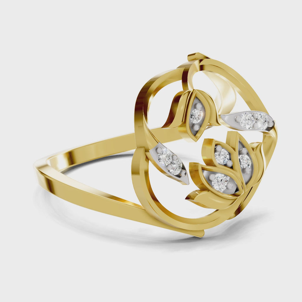 Sparq 0.09ct Simple Diamond Cluster Ring