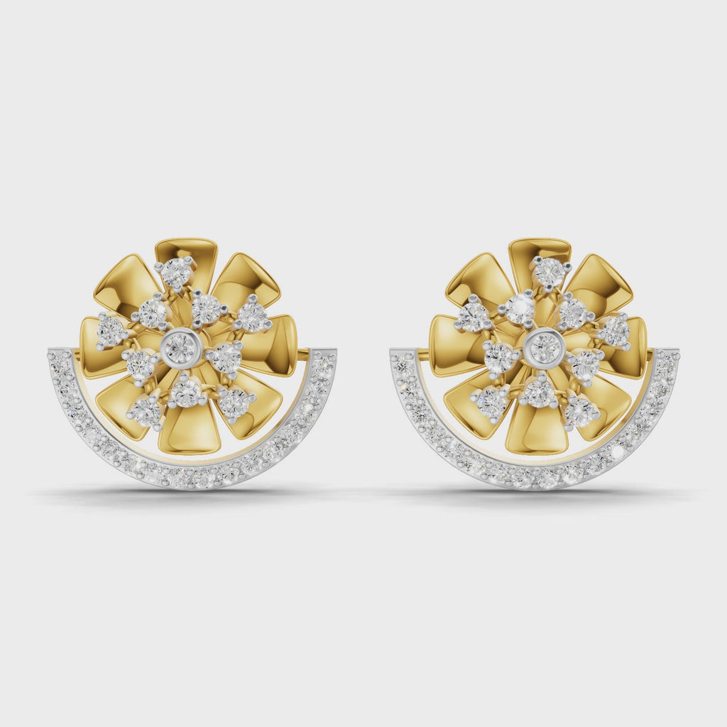 Sparq 0.69ct Premium Diamond Cluster Stud Earrings