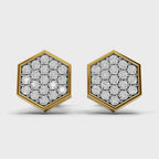 Sparq 0.3ct Evening Diamond Cluster Swirl Stud Earrings