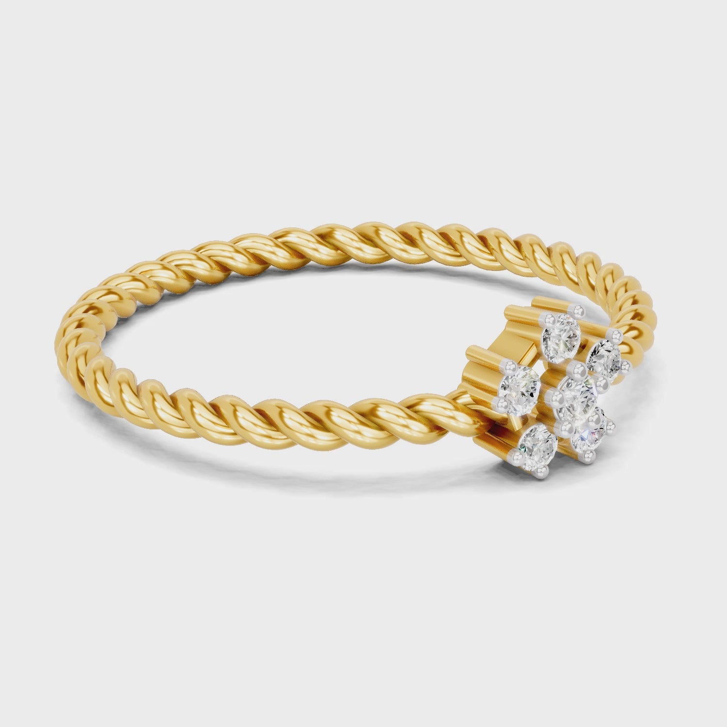 Sparq 0.09ct Minimal Diamond Cluster Ring