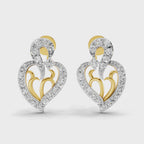 Sparq 0.73ct Evening Diamond Heart Stud Earrings