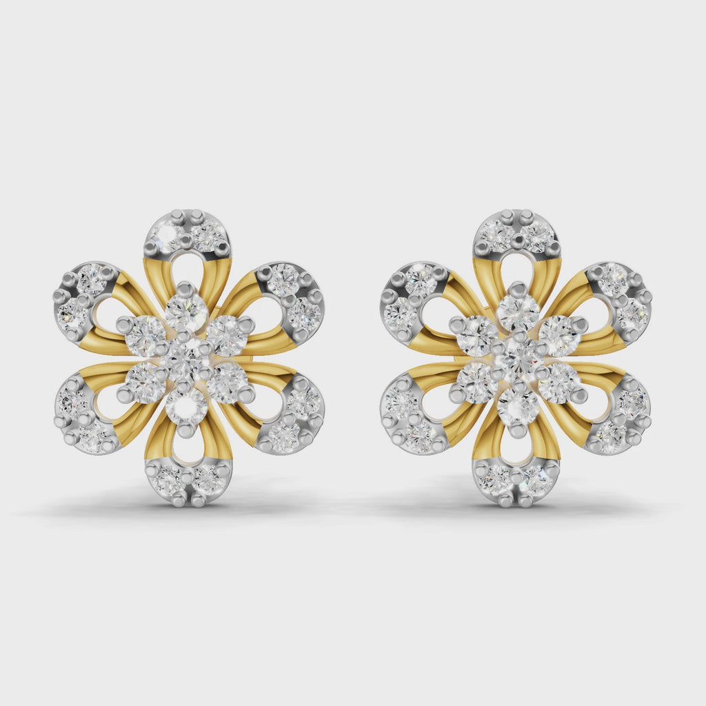 Sparq 0.3ct Evening Diamond Cluster Stud Earrings