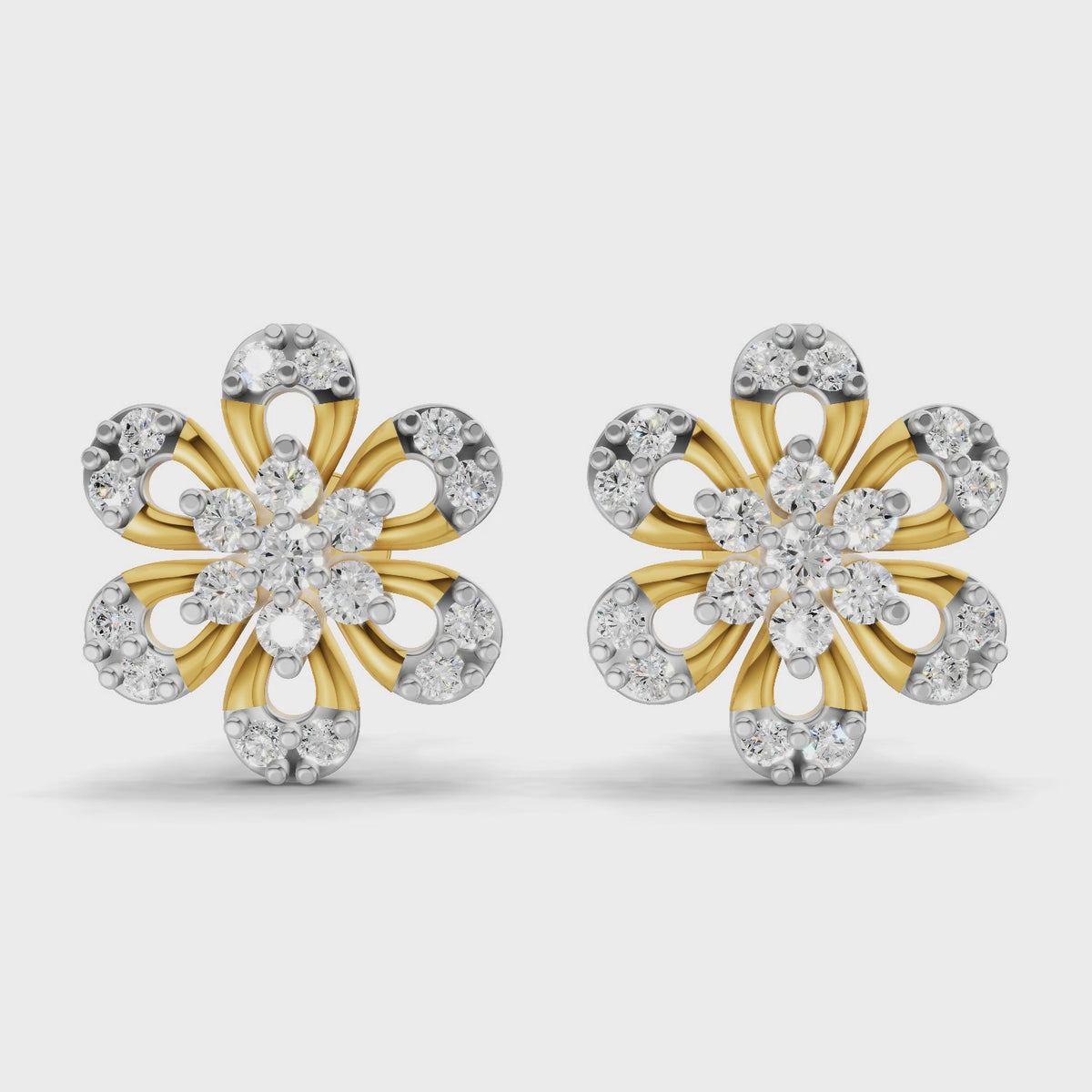 Sparq 0.3ct Evening Diamond Cluster Stud Earrings