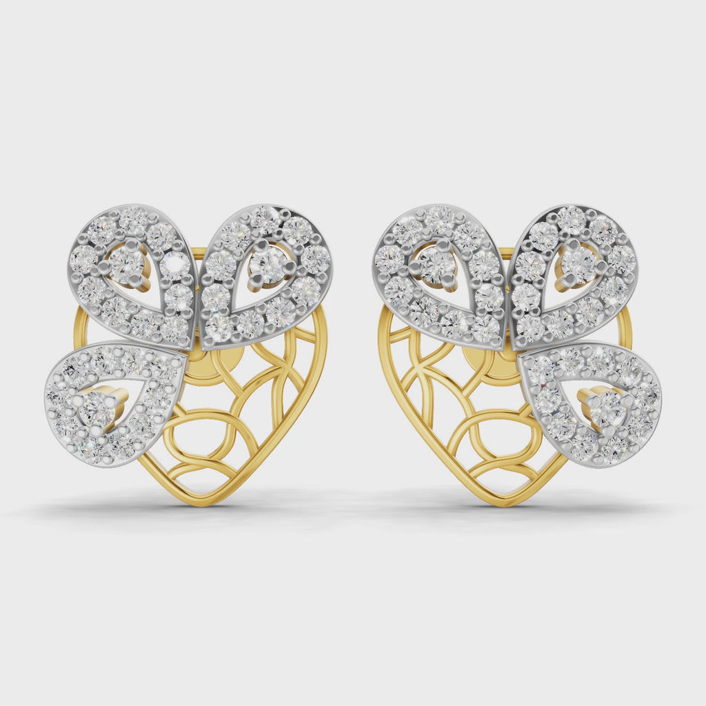Sparq 0.77ct Evening Diamond Dragonfly Drop Earrings