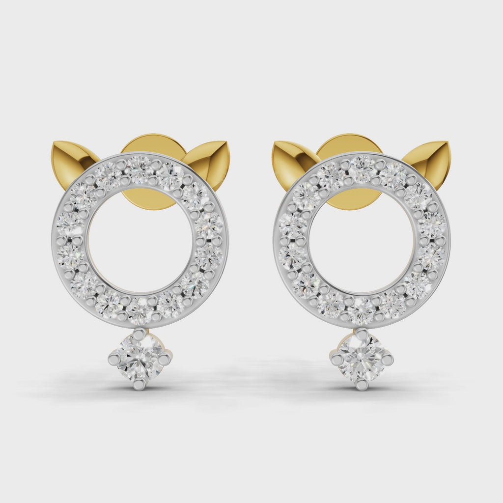 Sparq 0.36ct Evening Diamond Cluster Stud Earrings