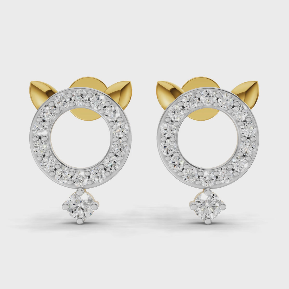 Sparq 0.36ct Evening Diamond Cluster Stud Earrings