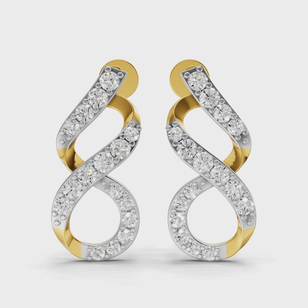 Sparq 0.49ct Statement Diamond Cluster Stud Earrings