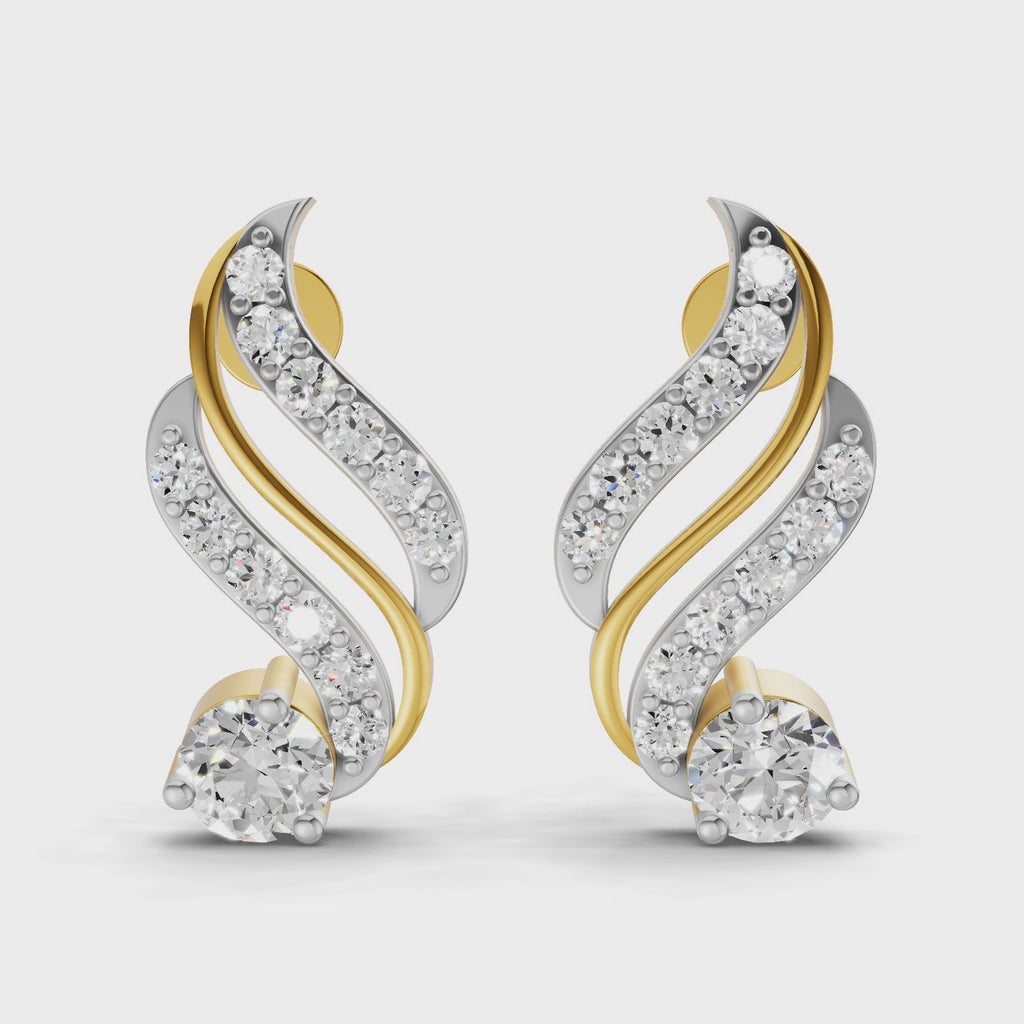 Sparq 0.89ct Premium Diamond Cluster Stud Earrings