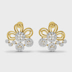 Sparq 0.62ct Statement Diamond Cluster Swirl Stud Earrings