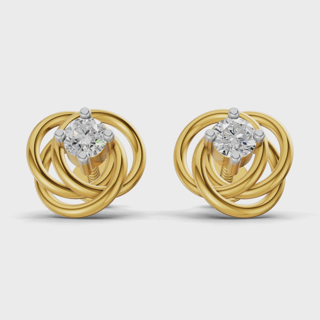 Sparq 0.27ct Evening Diamond Cluster Stud Earrings