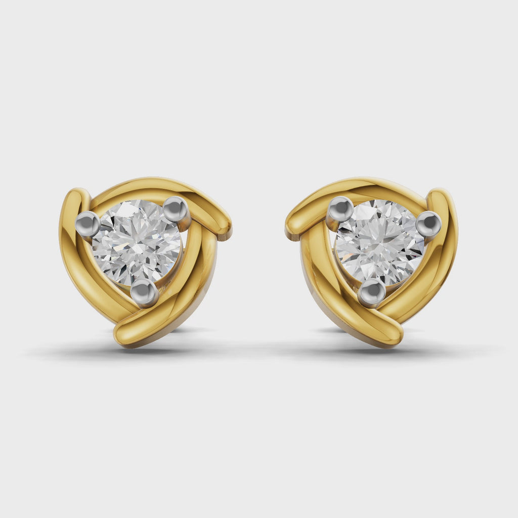 Sparq 0.29ct Evening Diamond Cluster Stud Earrings