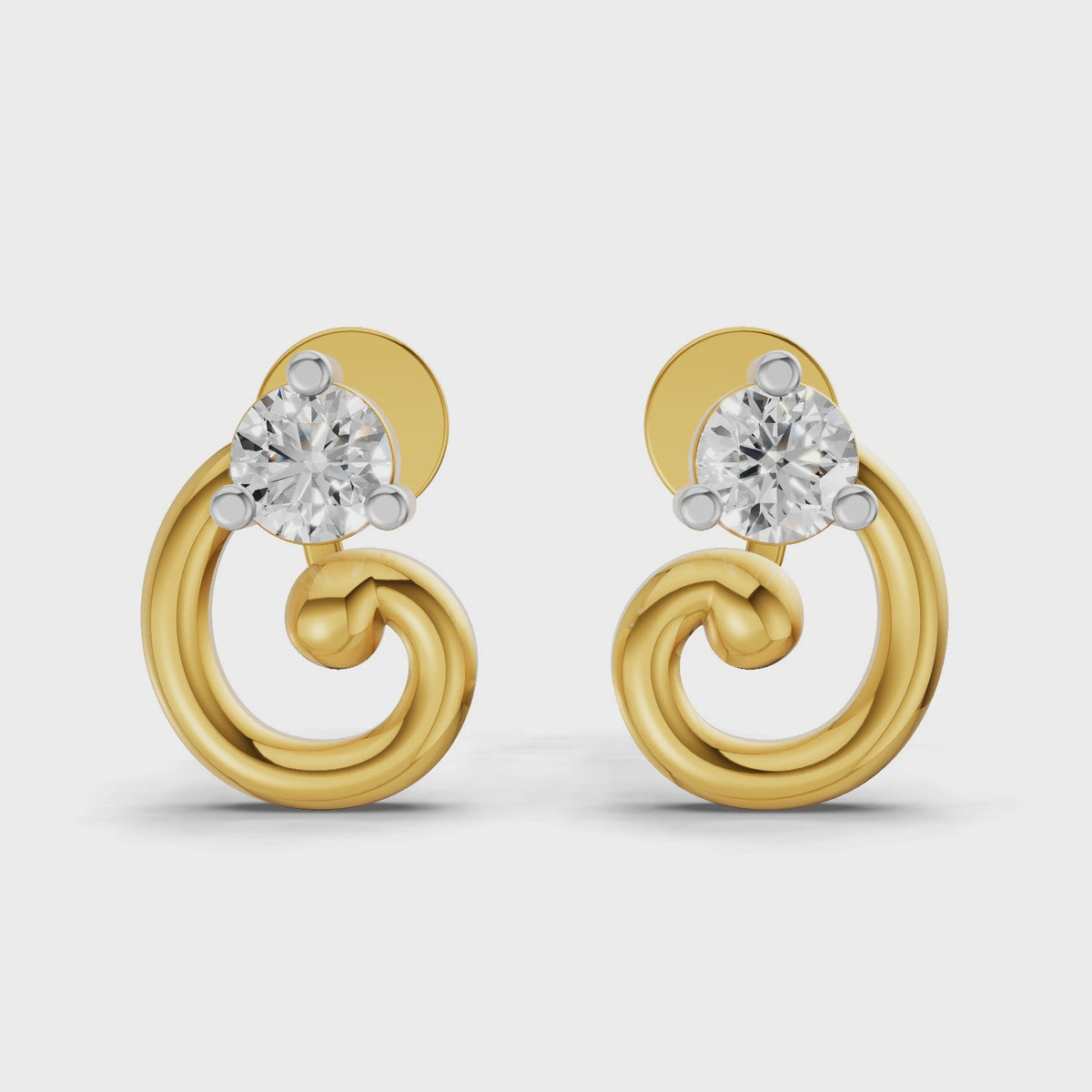 Sparq 0.16ct Modern Diamond Cluster Stud Earrings
