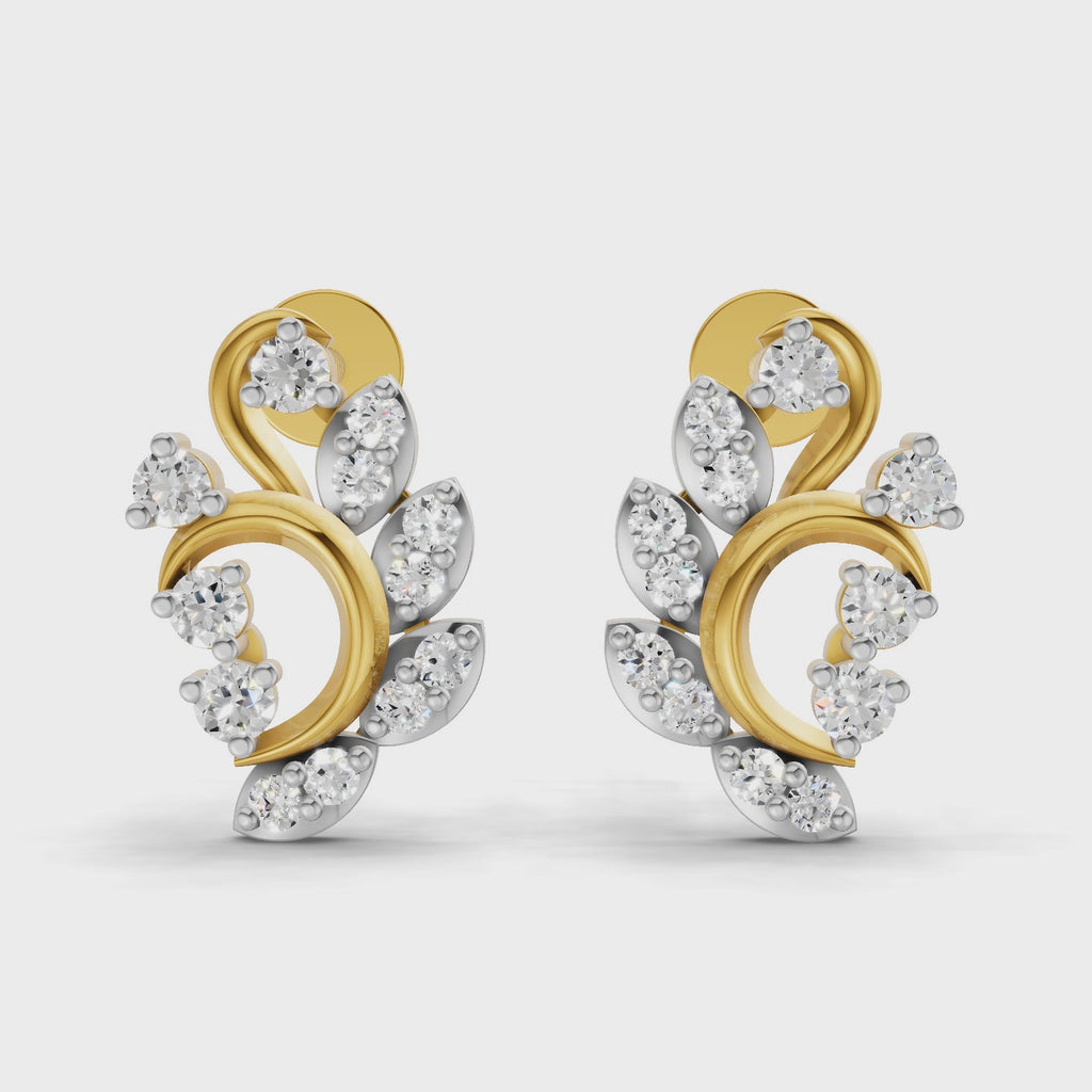 Sparq 0.27ct Evening Diamond Cluster Stud Earrings