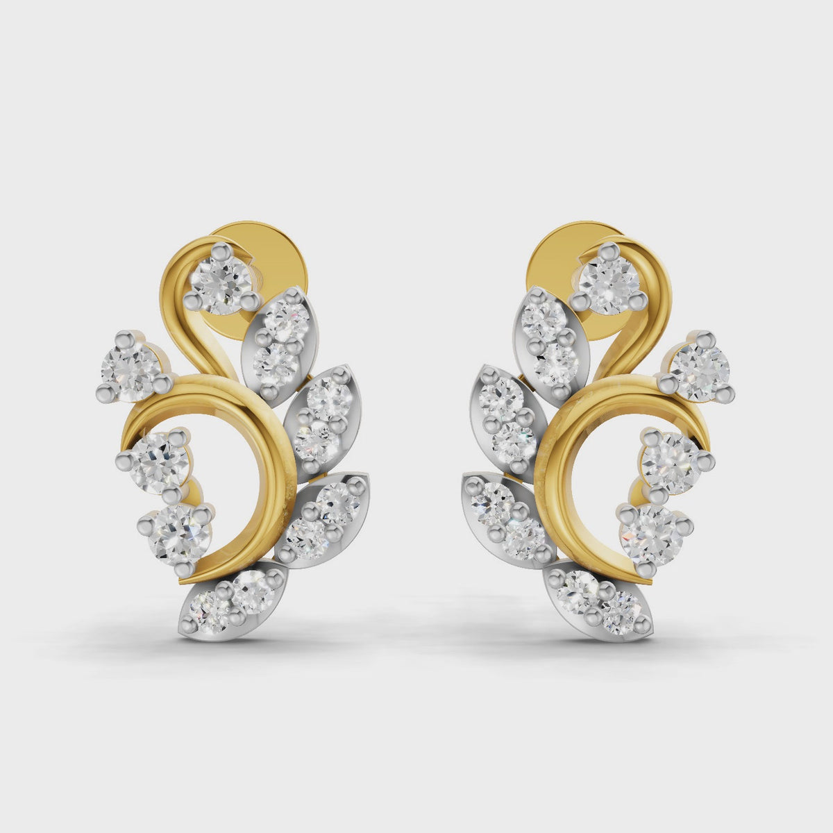 Sparq 0.27ct Evening Diamond Cluster Stud Earrings