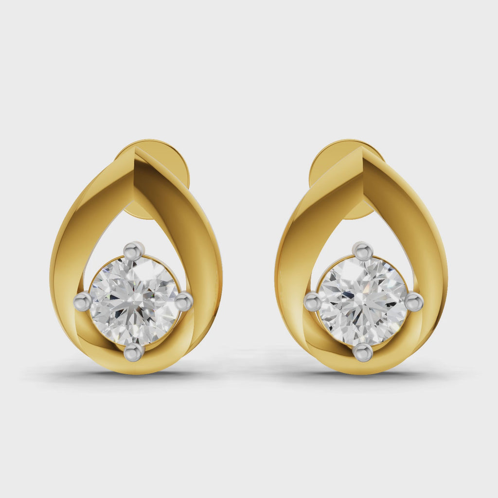 Sparq 0.41ct Evening Diamond Cluster Stud Earrings