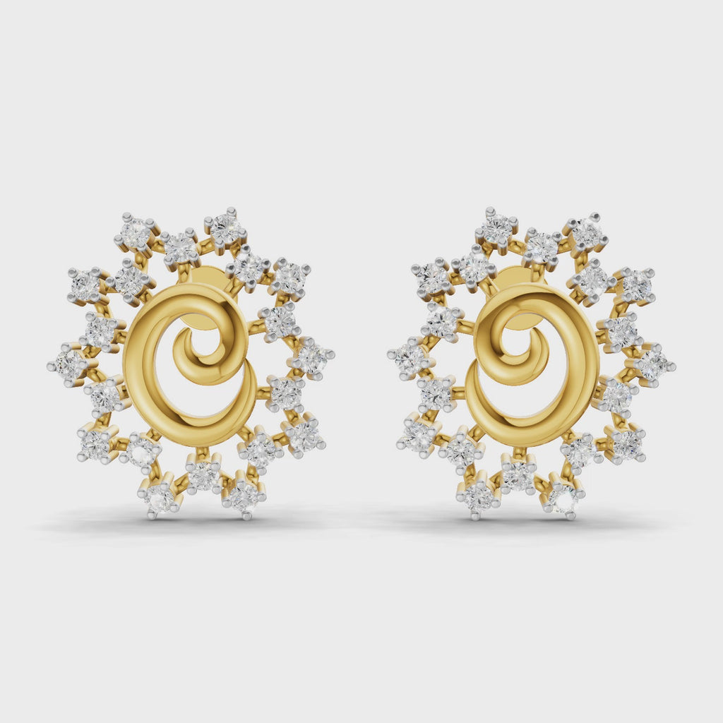 Sparq 0.56ct Premium Diamond Leaf Stud Earrings
