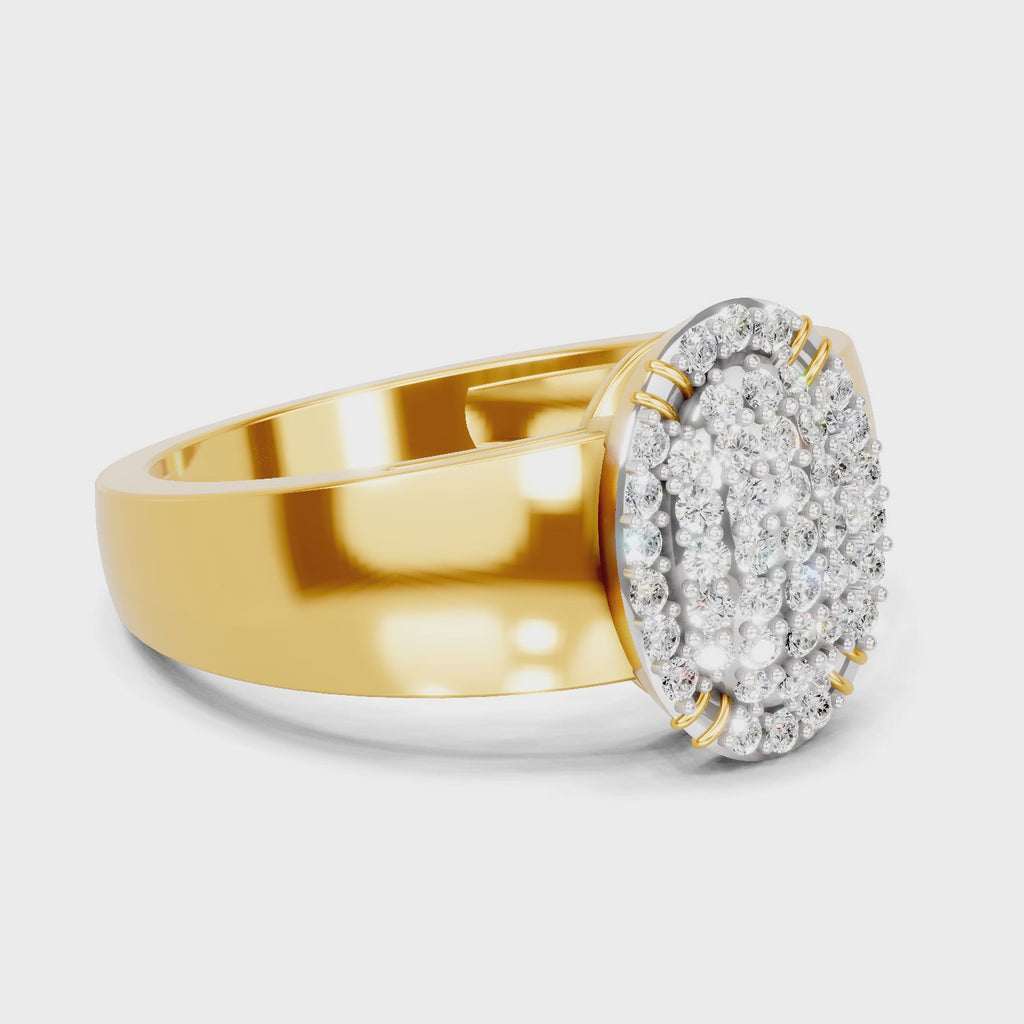 Sparq 0.44ct Evening Diamond Cluster Swirl Ring