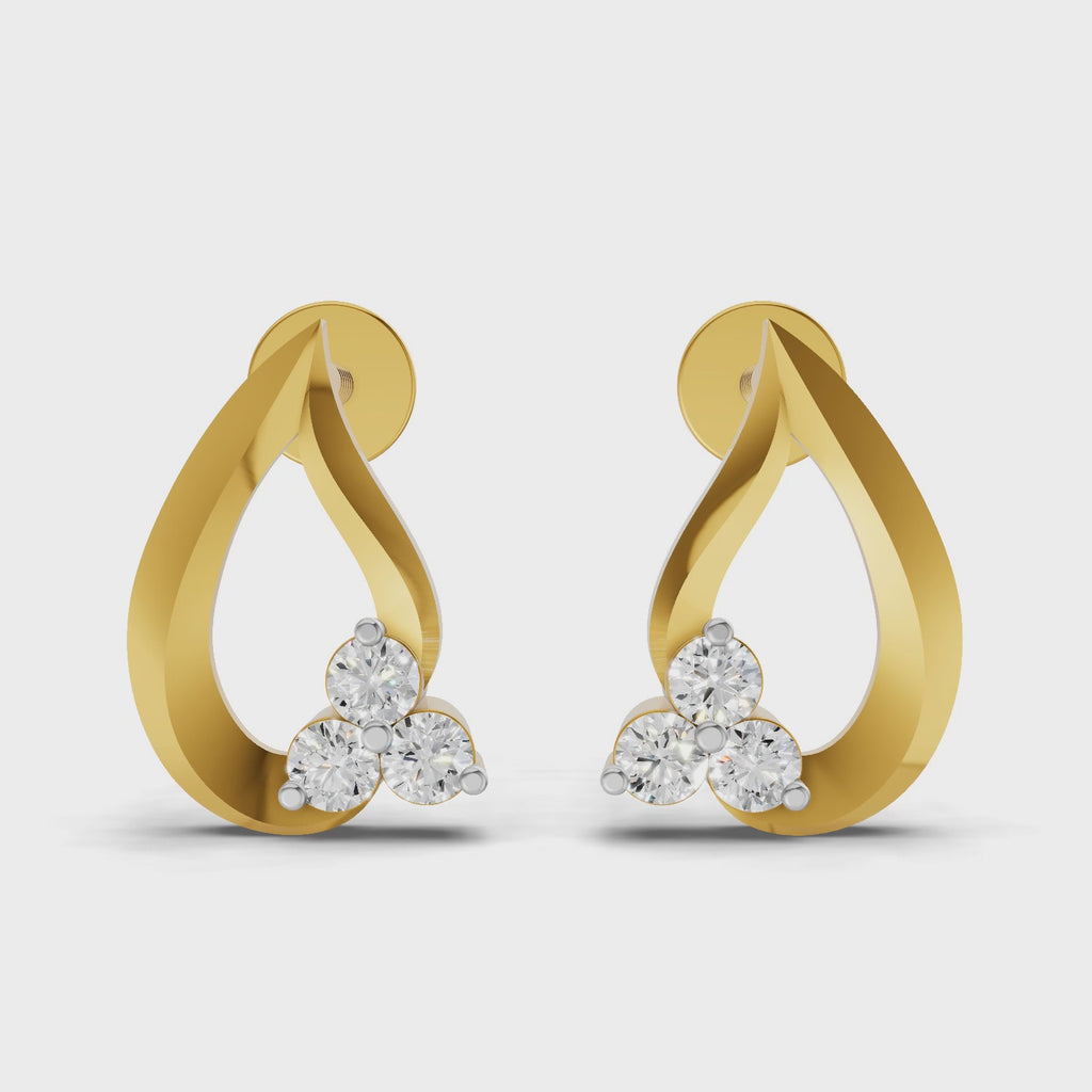 Sparq 0.15ct Classic Diamond Cluster Stud Earrings