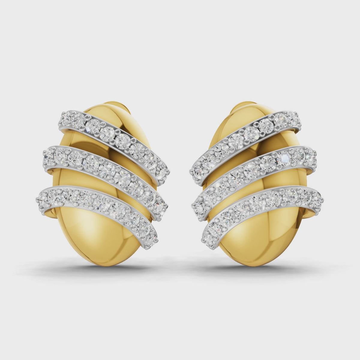 Sparq 0.72ct Statement Diamond Cluster Stud Earrings