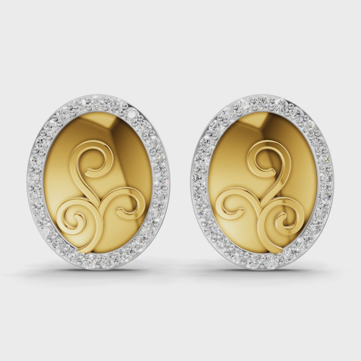 Sparq 0.07ct Simple Diamond Cluster Stud Earrings