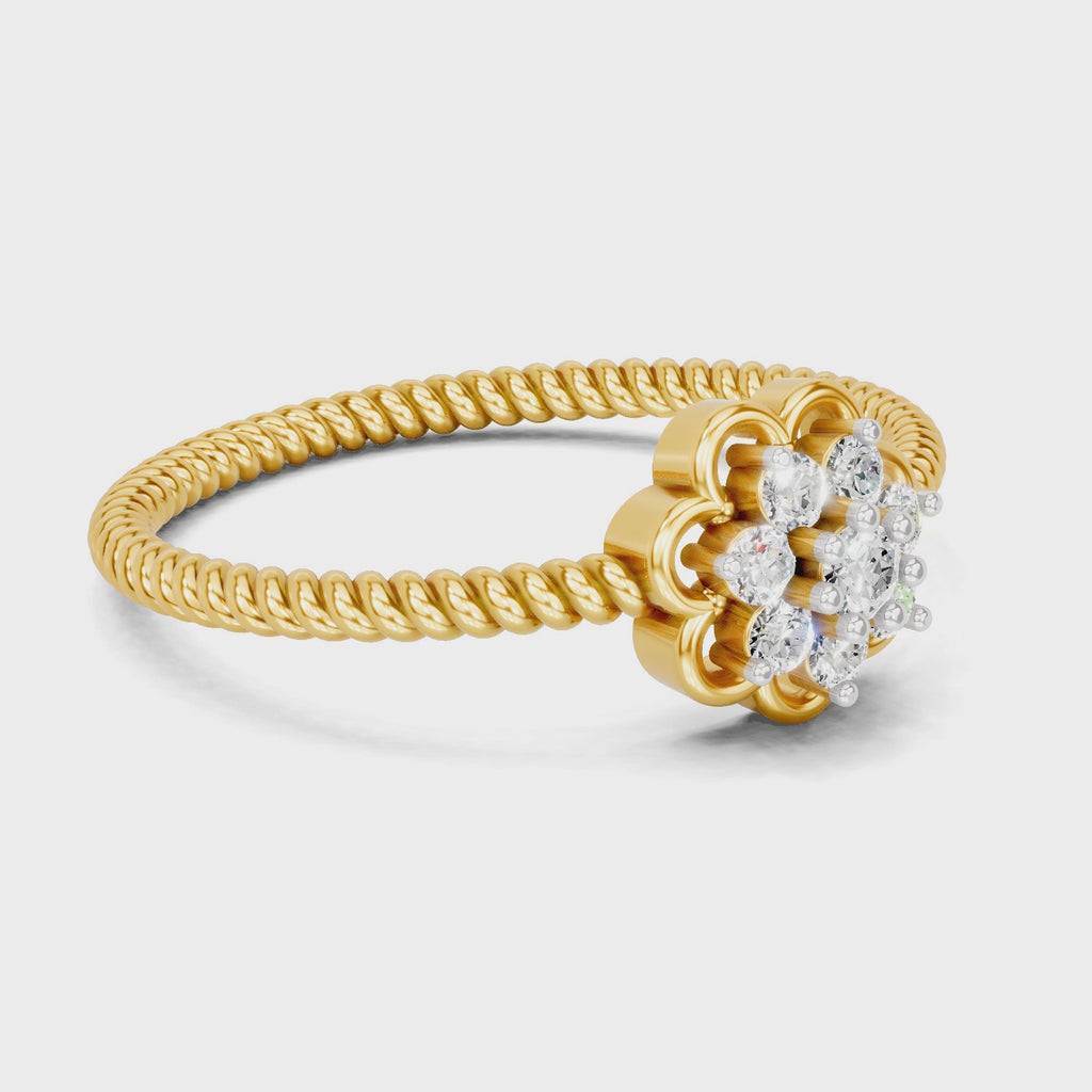Sparq 0.13ct Minimal Diamond Cluster Ring