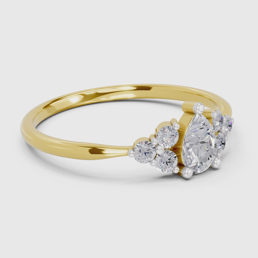 Sparq 0.17ct Pear Diamond Ring