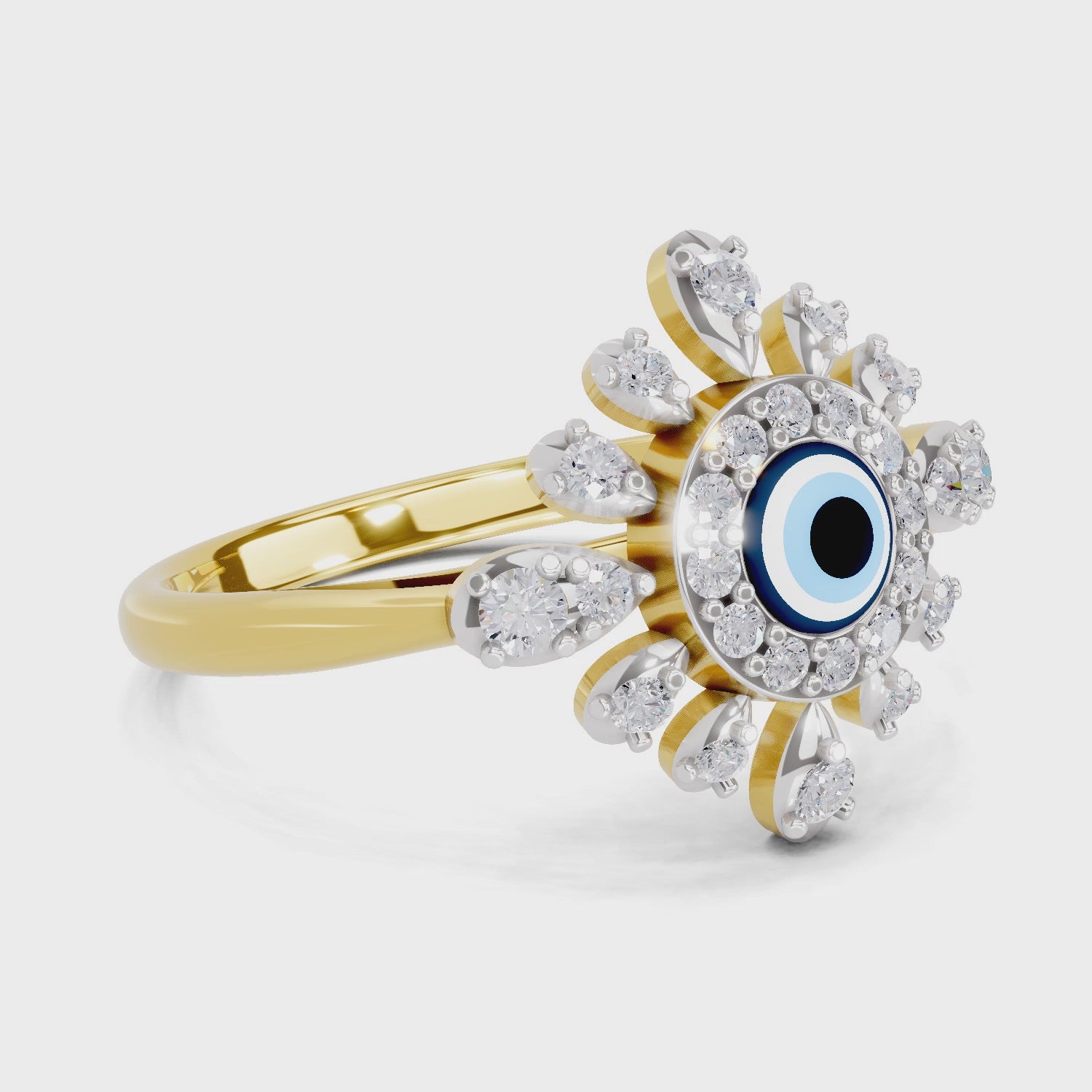 Sparq 0.36ct Luxe Diamond Cluster Swirl Ring
