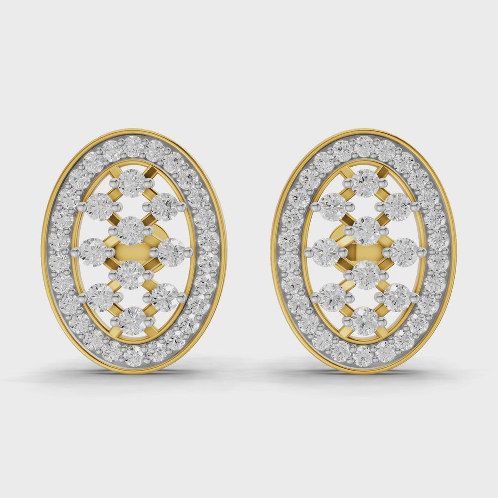 Sparq 1.12ct Premium Diamond Cluster Stud Earrings