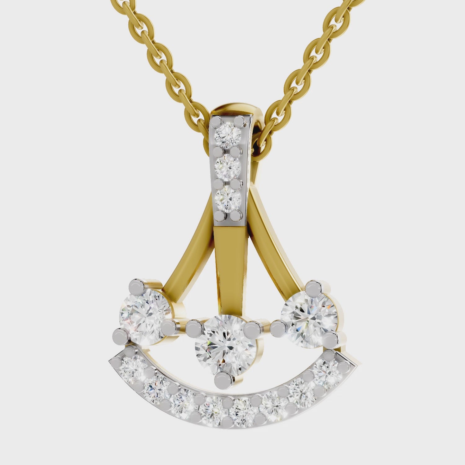 Sparq 0.31ct Evening Diamond Cluster Pendant